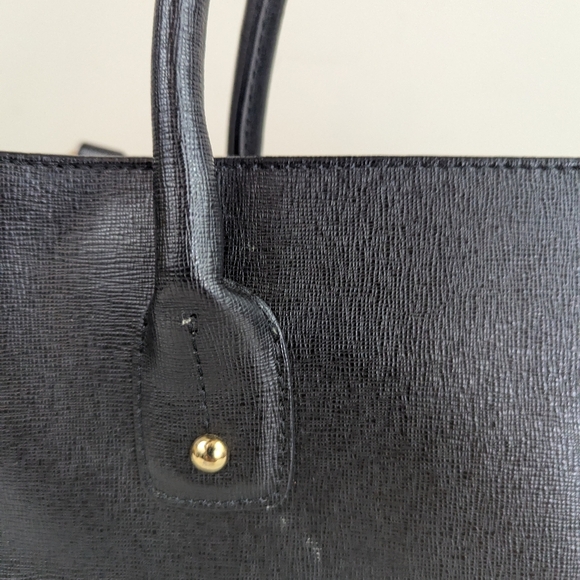 Furla Black Leather Hobo Bag with Detachable Strap.  Almost Like New - Picture 9 of 16